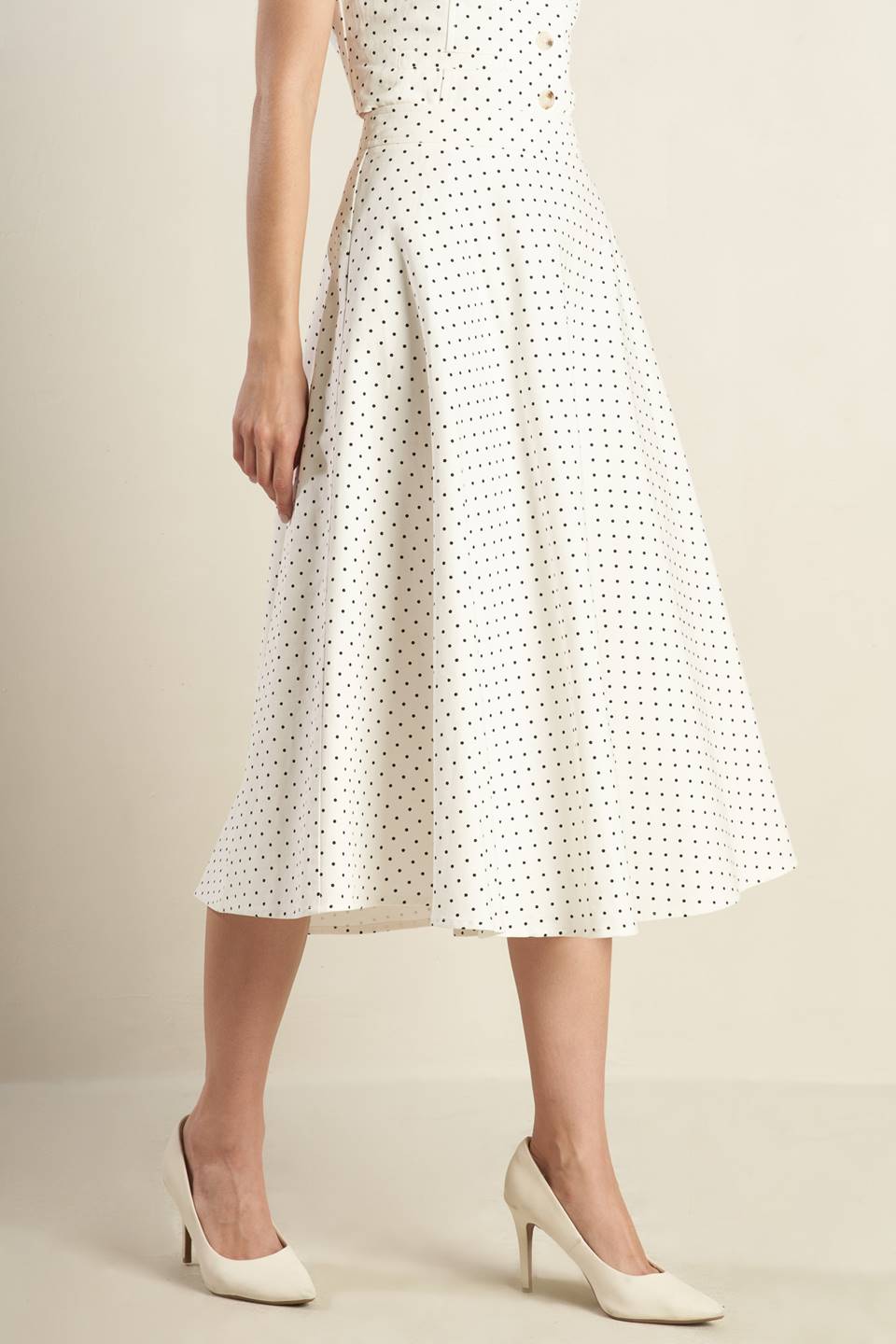 WALK WITH ME WOVEN MIDI SKIRT