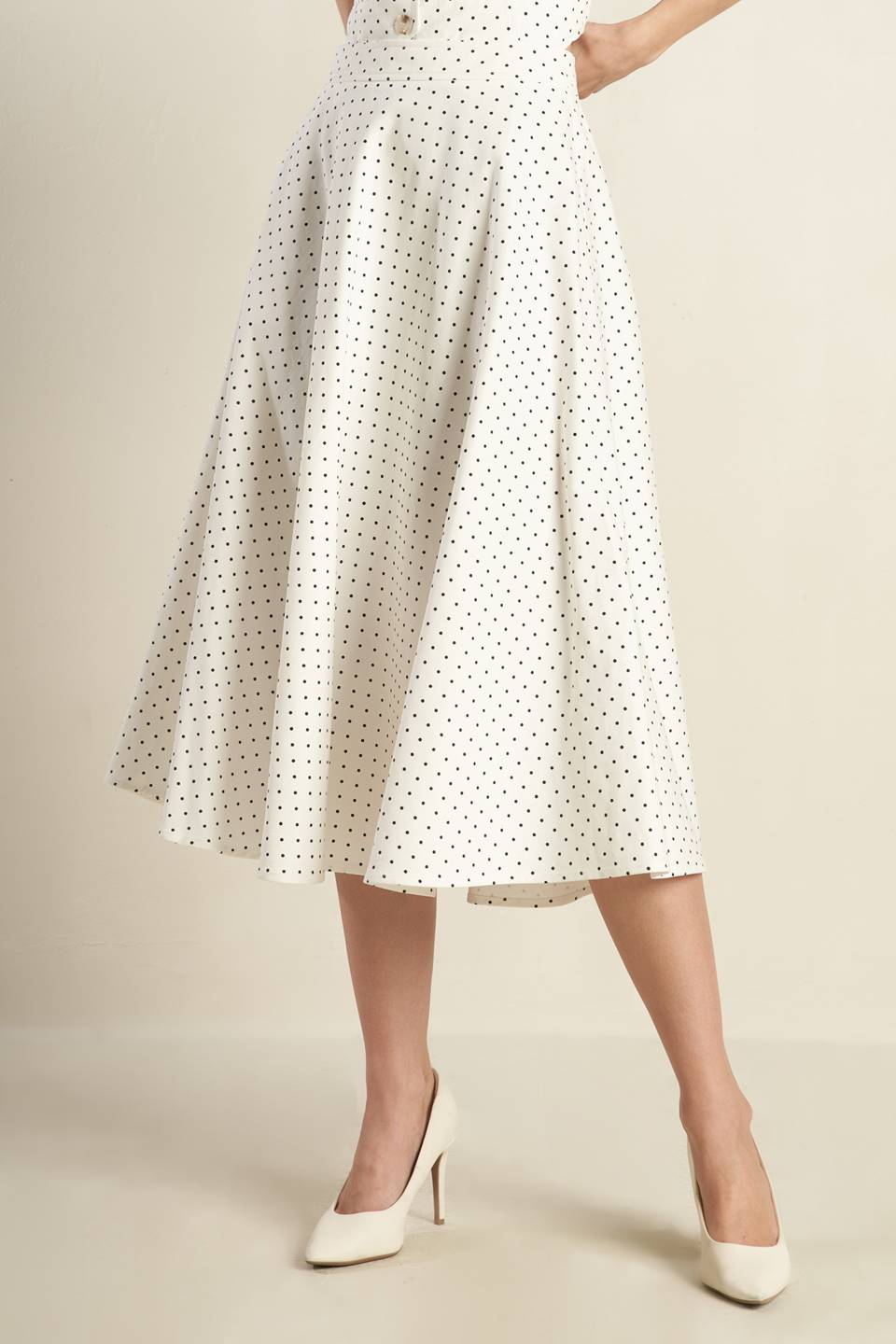 WALK WITH ME WOVEN MIDI SKIRT