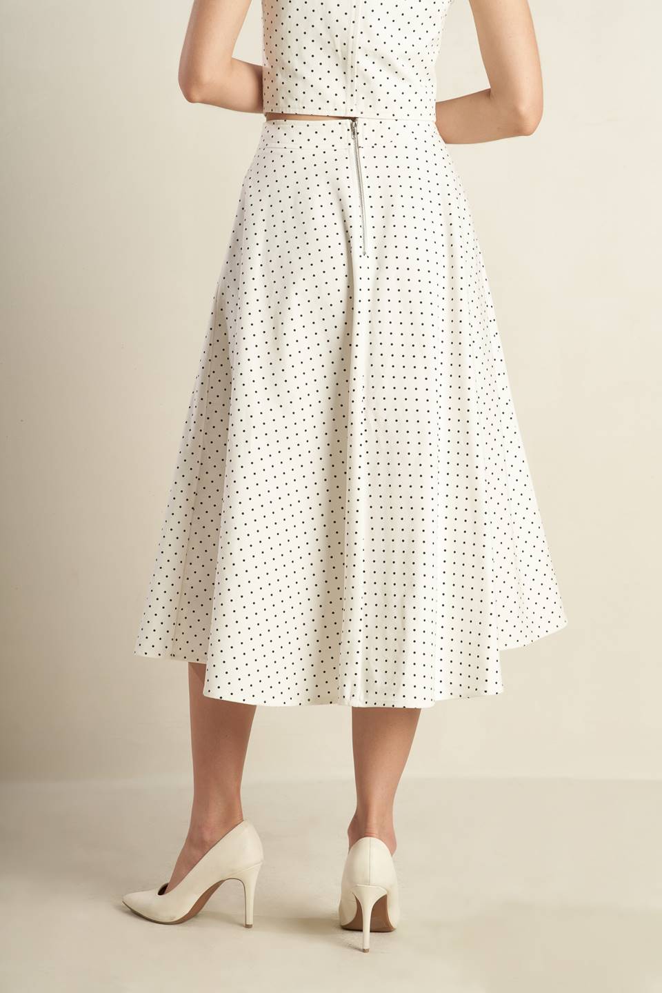 WALK WITH ME WOVEN MIDI SKIRT