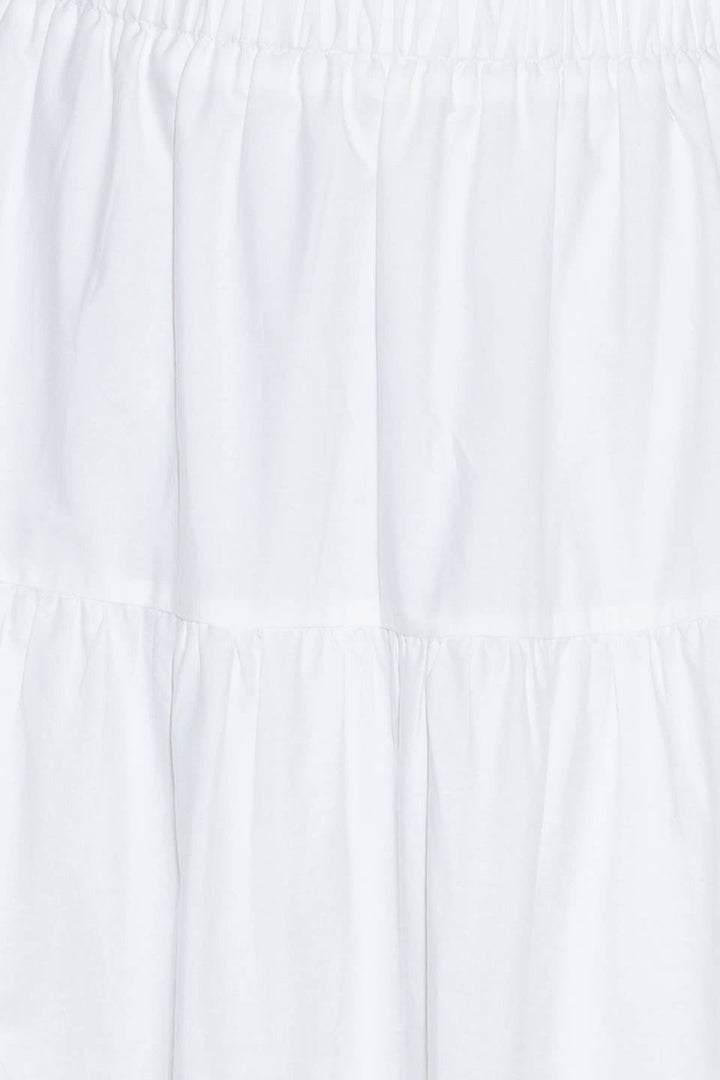 SLOW DOWN IN WHITE WOVEN MAXI SKIRT