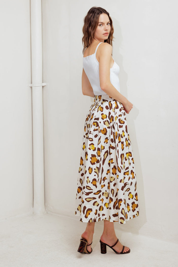 CITY JUNGLE WOVEN FULL SKIRT