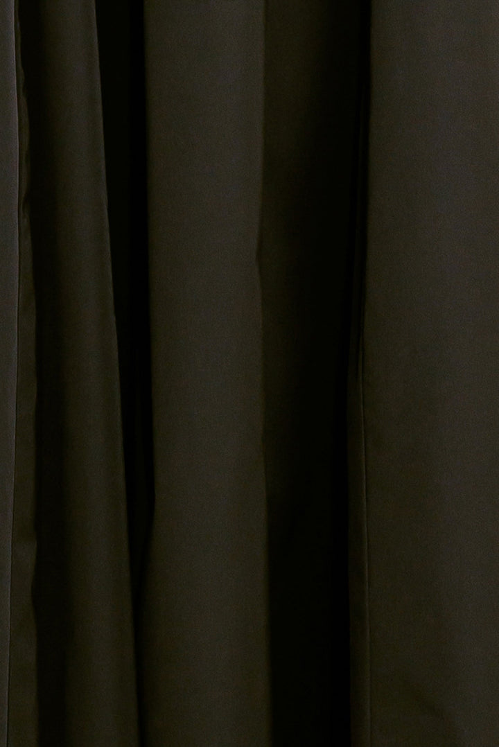 GOLDEN STILL BLACK WOVEN FULL MIDI SKIRT