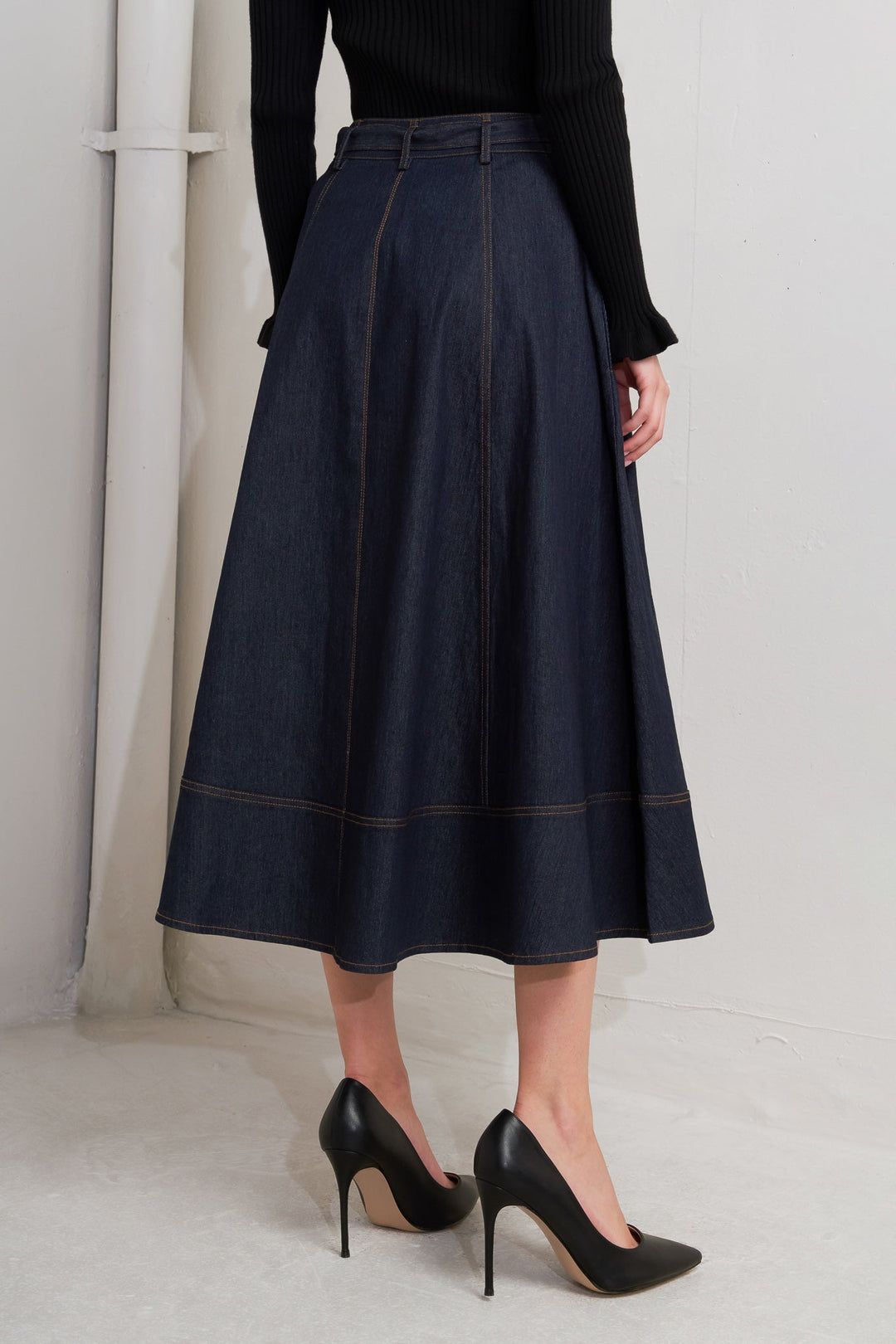 DENIM BALLET CIRCLE SKIRT