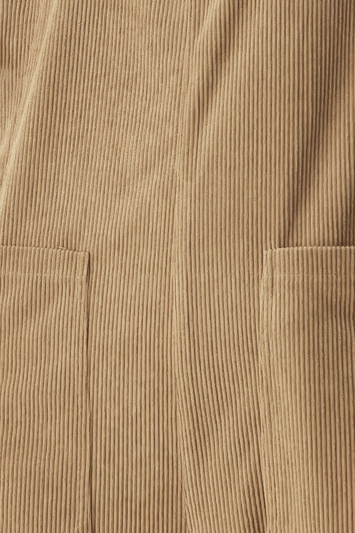 CARAMEL SLOUCHY CORDUROY JUMPSUIT