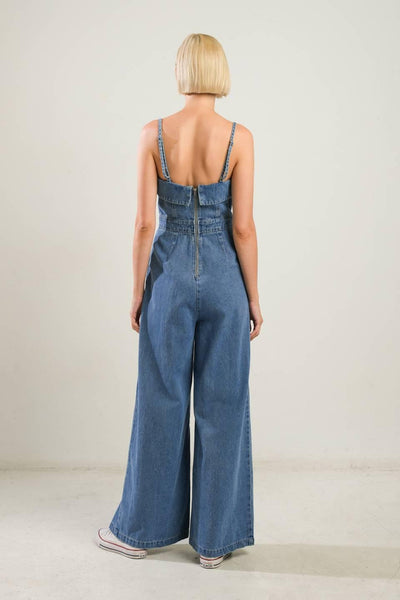 URBAN ELEGANCE DENIM JUMPSUIT