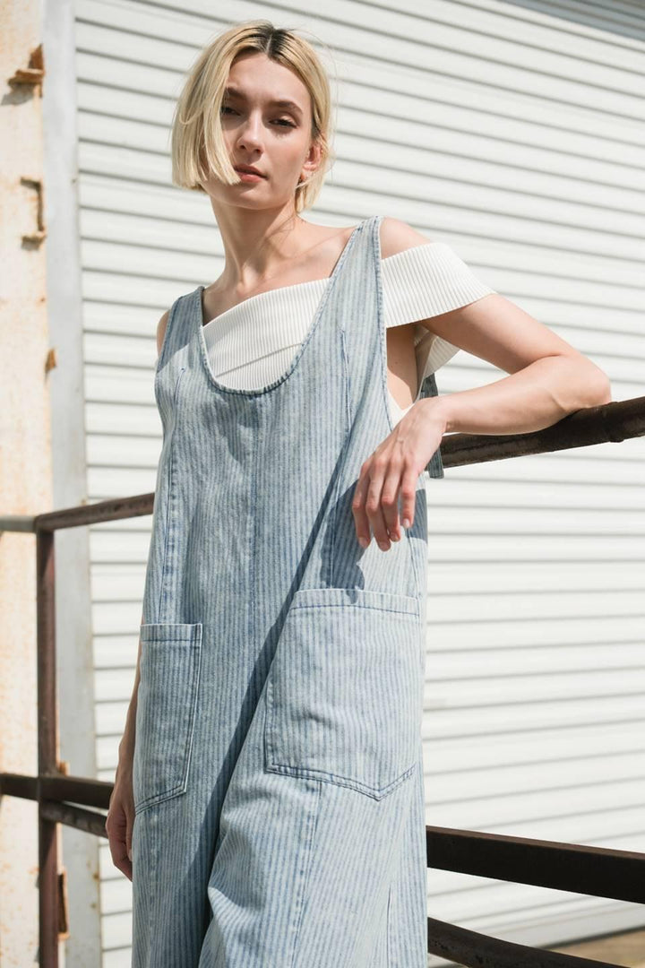 JOURNEY OF LOVE DENIM JUMPSUIT