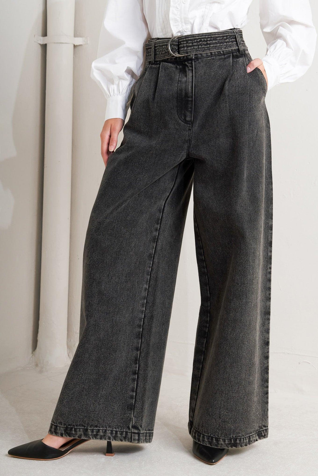 THINK OF ME DENIM PANTS