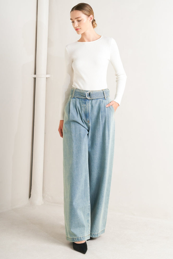 THINK OF ME DENIM PANTS