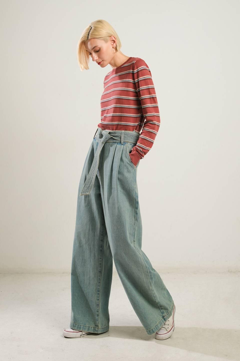 THINK OF ME DENIM PANTS