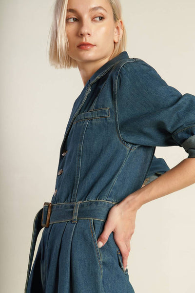 IN THE DETAILS DENIM JUMPSUIT