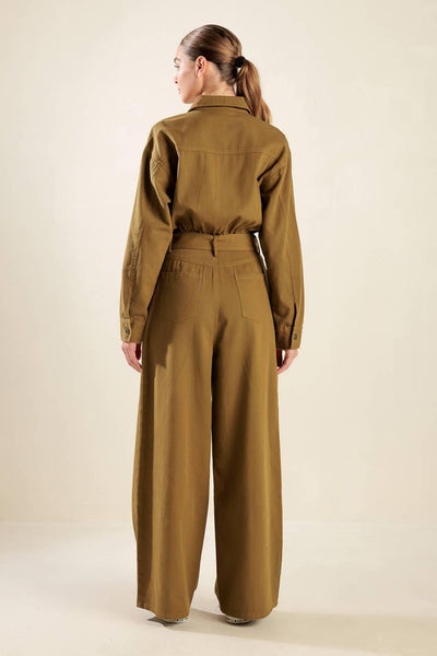 FLEETING WHISPERS TWILL JUMPSUIT