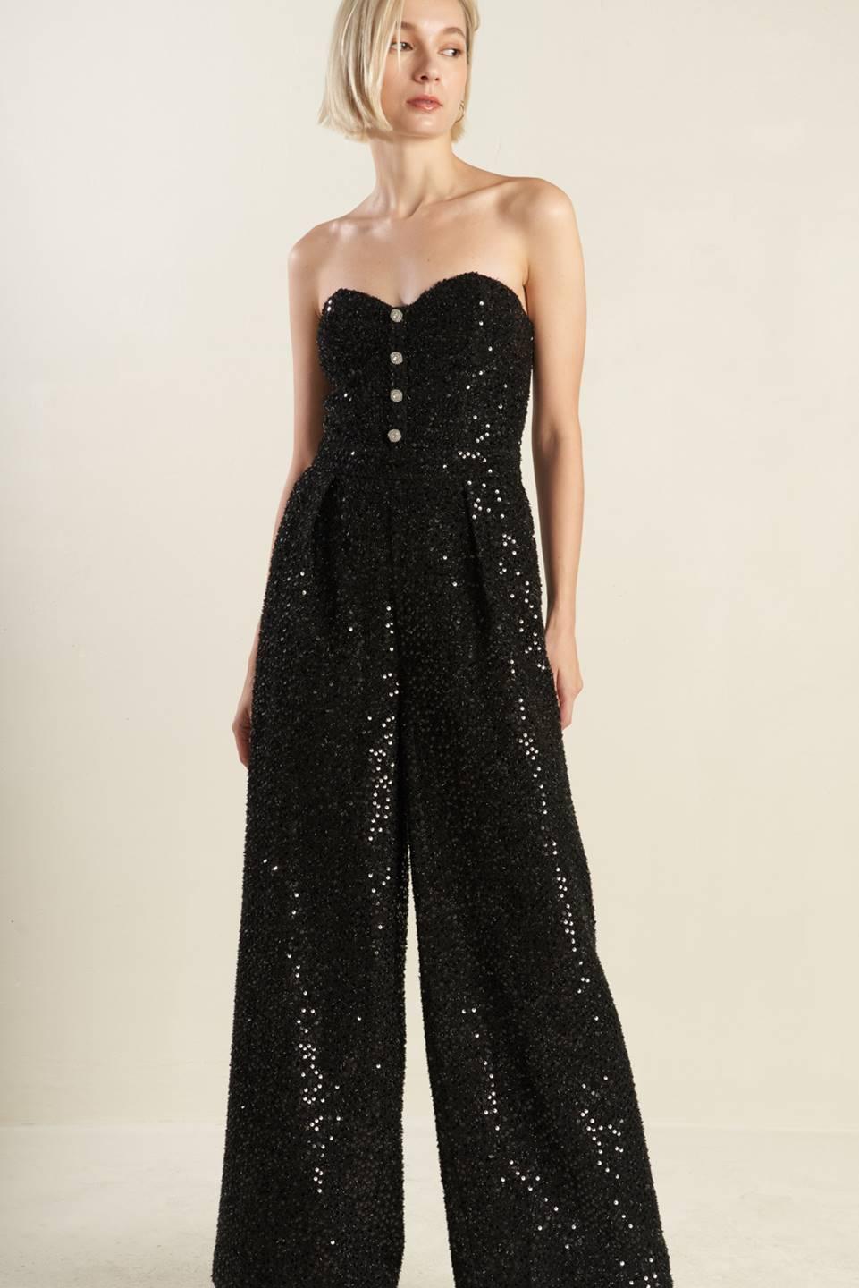 DOESN'T ADD UP SEQUIN JUMPSUIT