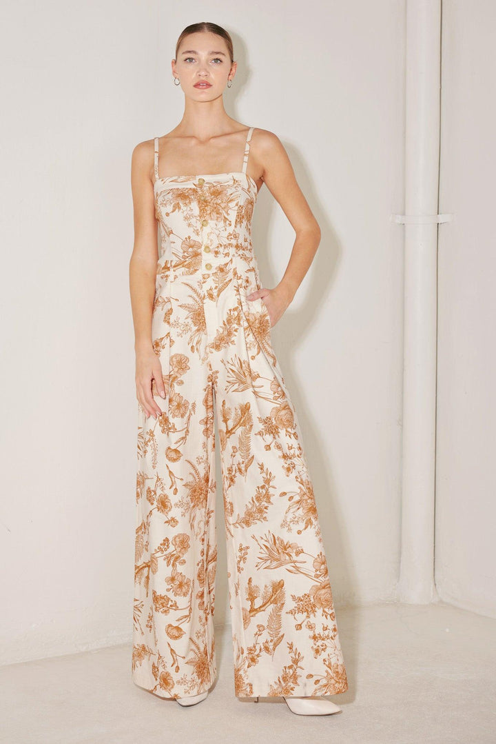 TUSCAN BOTANICA WOVEN JUMPSUIT