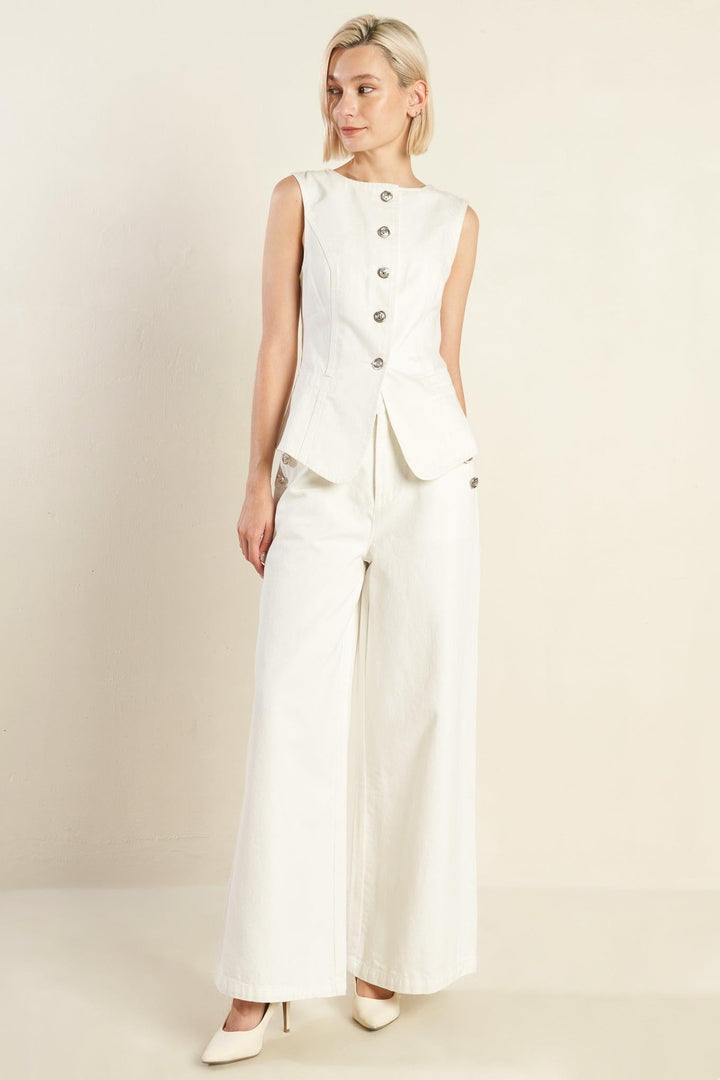 DELICATE HUE WOVEN PANTS