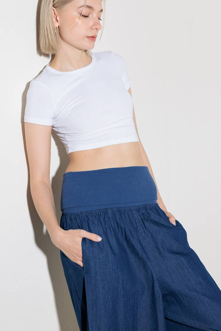 WALK EASY IN INDIGO DENIM PANTS