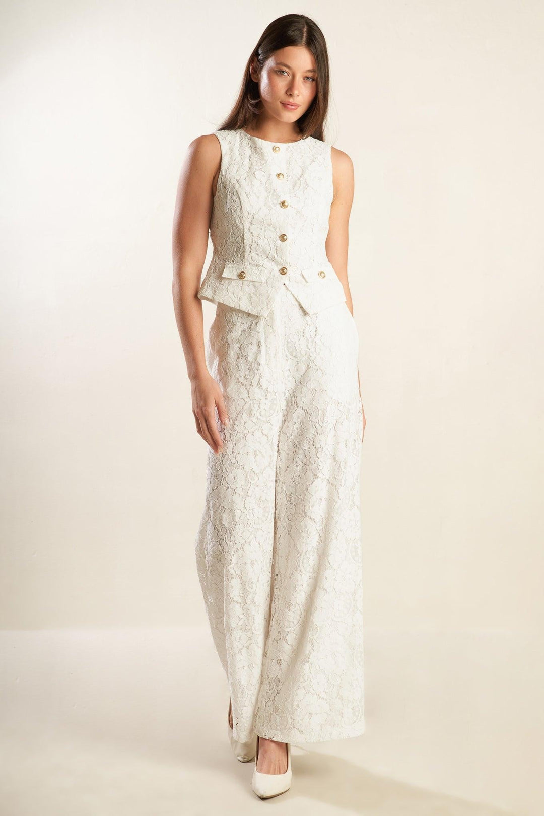 WE TRUST YOU WOVEN LACE PANTS