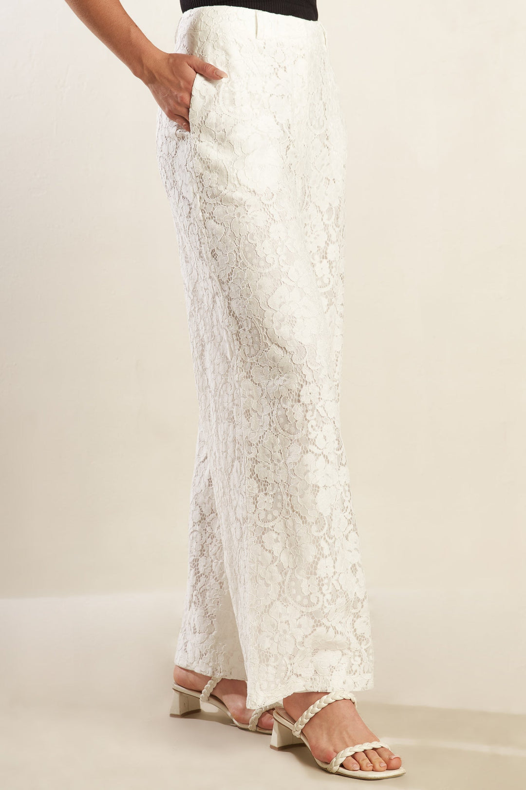 WE TRUST YOU WOVEN LACE PANTS