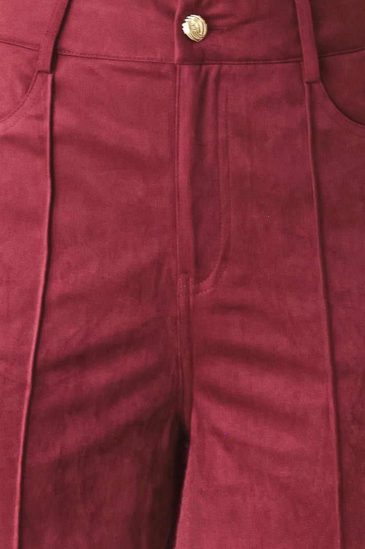 MIDNIGHT MESA STYLE FAUX SUEDE PANTS