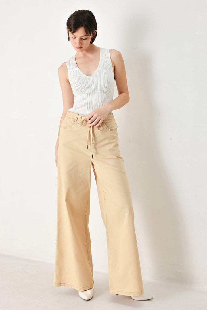 MODERN SAND WOVEN PANTS