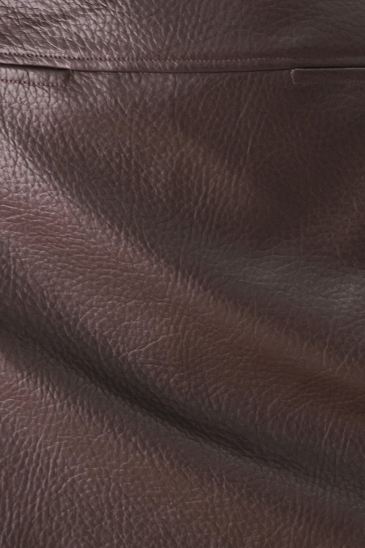 REBEL ROMANCE FAUX LEATHER SKORT