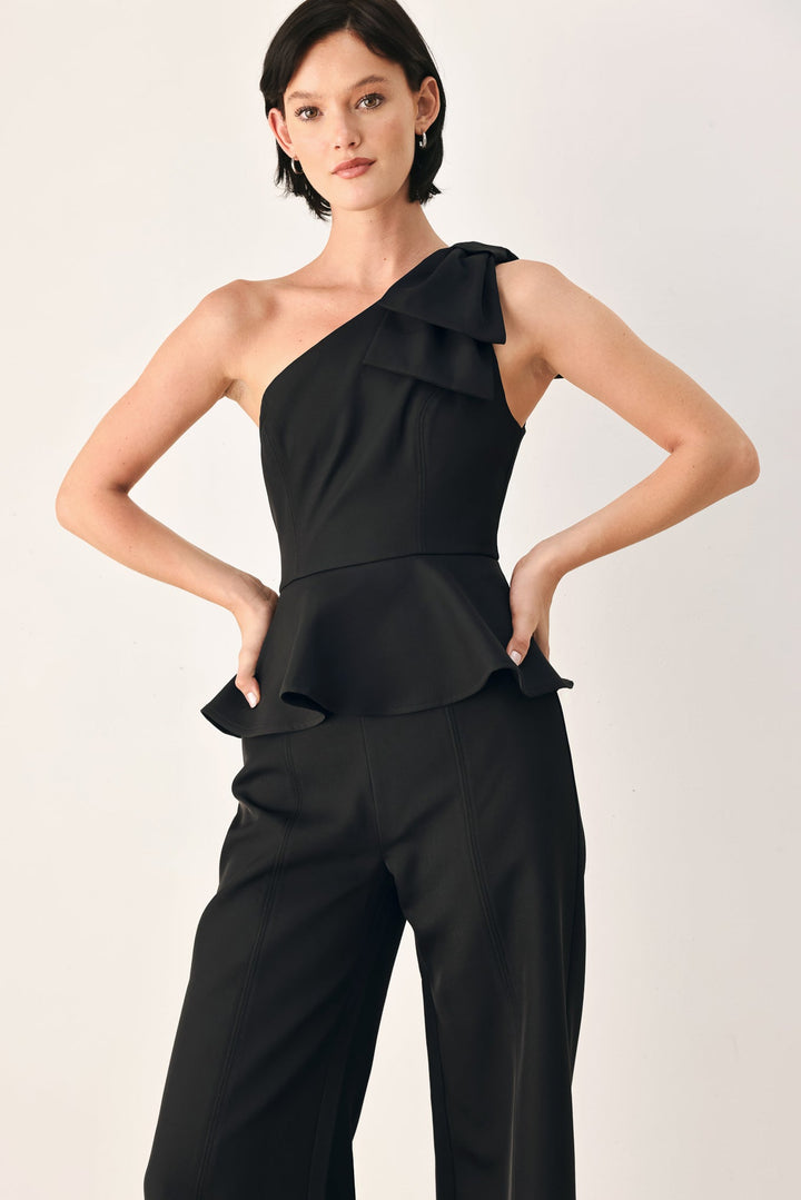 ALL EYES ON YOU BOW WIDE LEG JUMPSUIT
