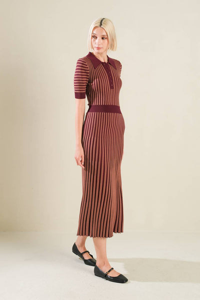 LUXE LIVING SWEATER MIDI DRESS