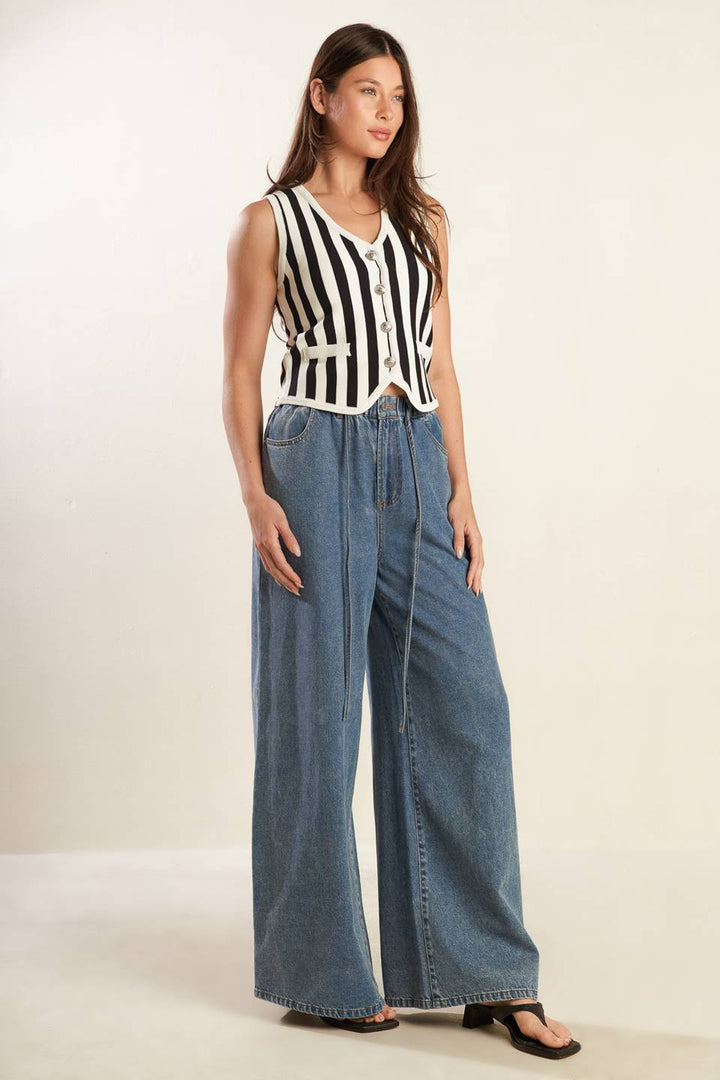 FREE TO DREAM SWEATER KNIT VEST