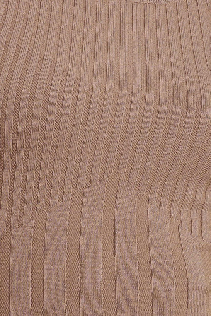 STRUCTURED CHIC SWEATER MIDI DRESS