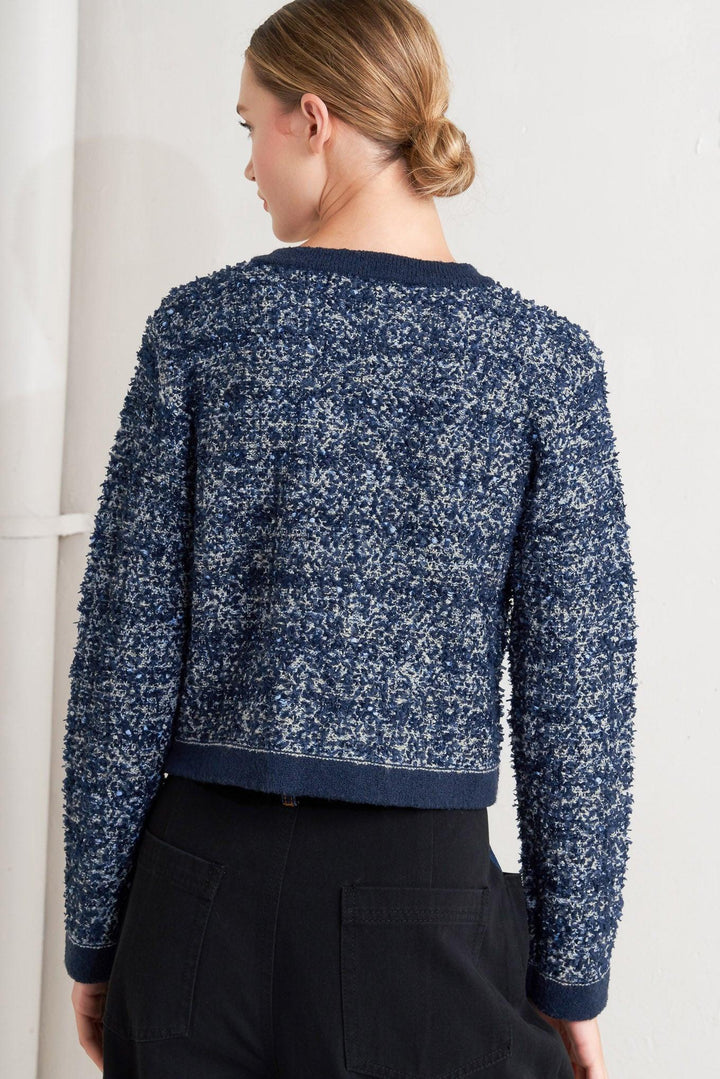BOUTIQUE GLANCE SWEATER KNIT CARDIGAN