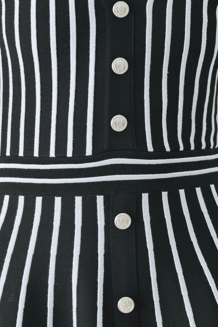 BLACK PARLOR MELODY SWEATER MINI DRESS