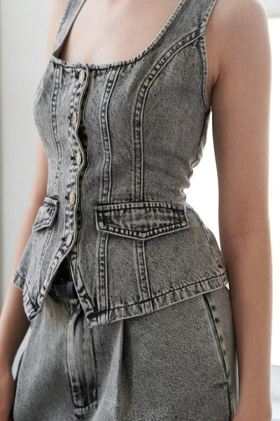 STUNNING GLORY DENIM VEST