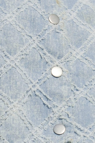 UNFOLDING CHAPTER DENIM TOP