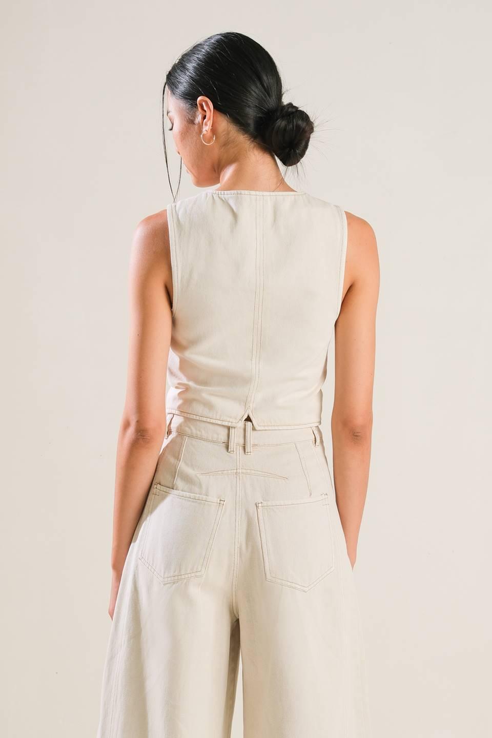 DELICATE HUE TWILL VEST