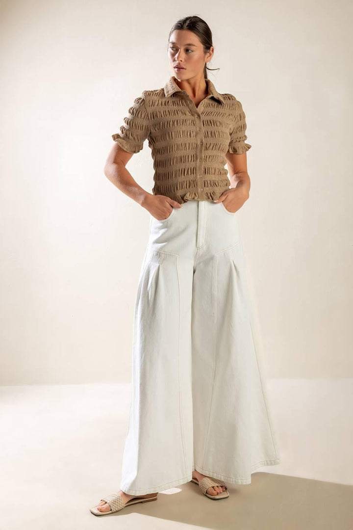 PICNIC AT SUNSET WOVEN TOP