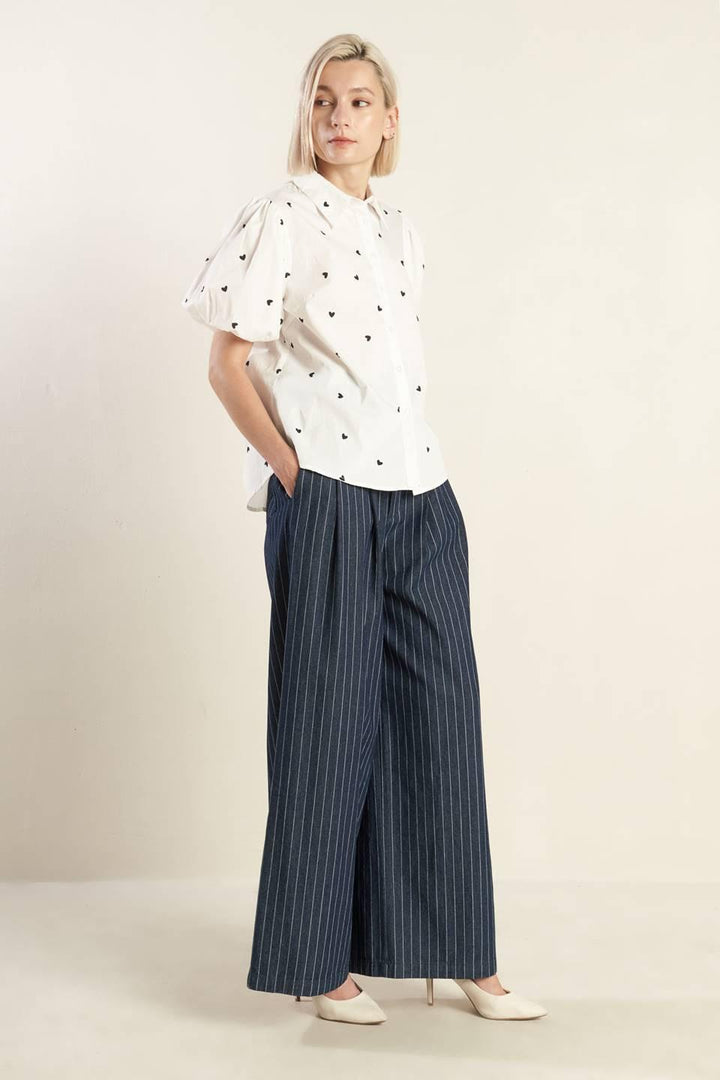 FOREVER DAYDREAMING WOVEN TOP