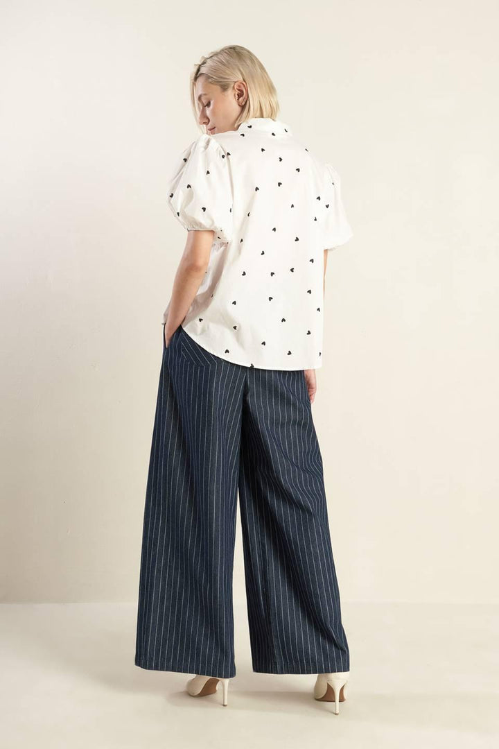 FOREVER DAYDREAMING WOVEN TOP