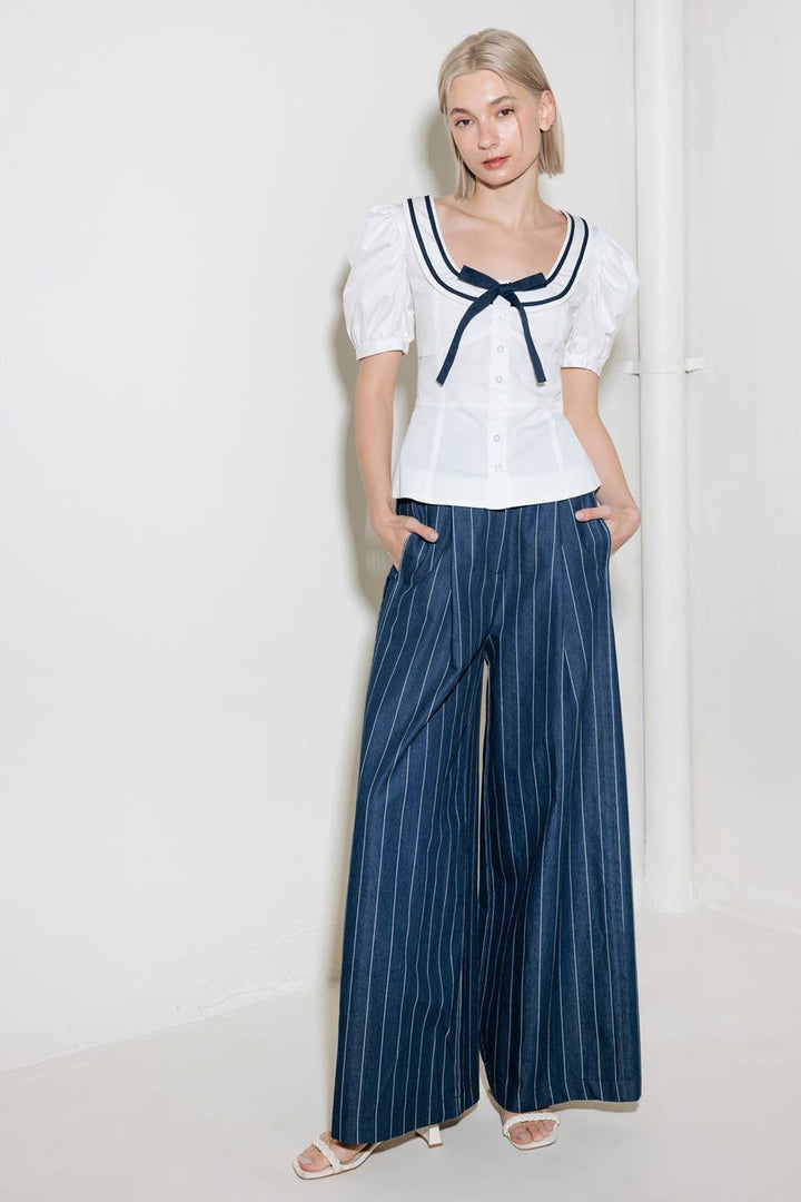 THE SWEETEST TOUCH WOVEN TOP