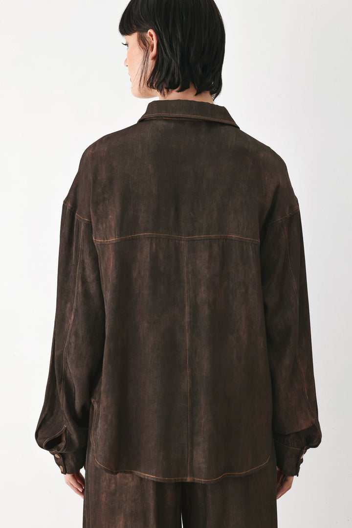 SABLE LOUNGE WOVEN TOP