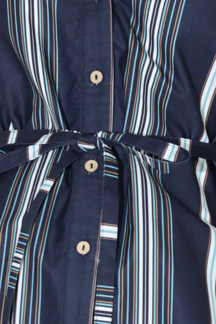 CITY STRIPE WOVEN TOP