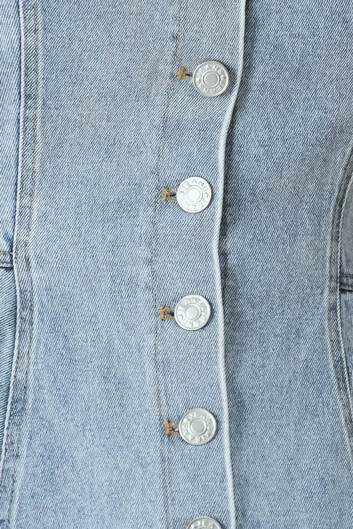 BLOSSOM BLUE DENIM TOP