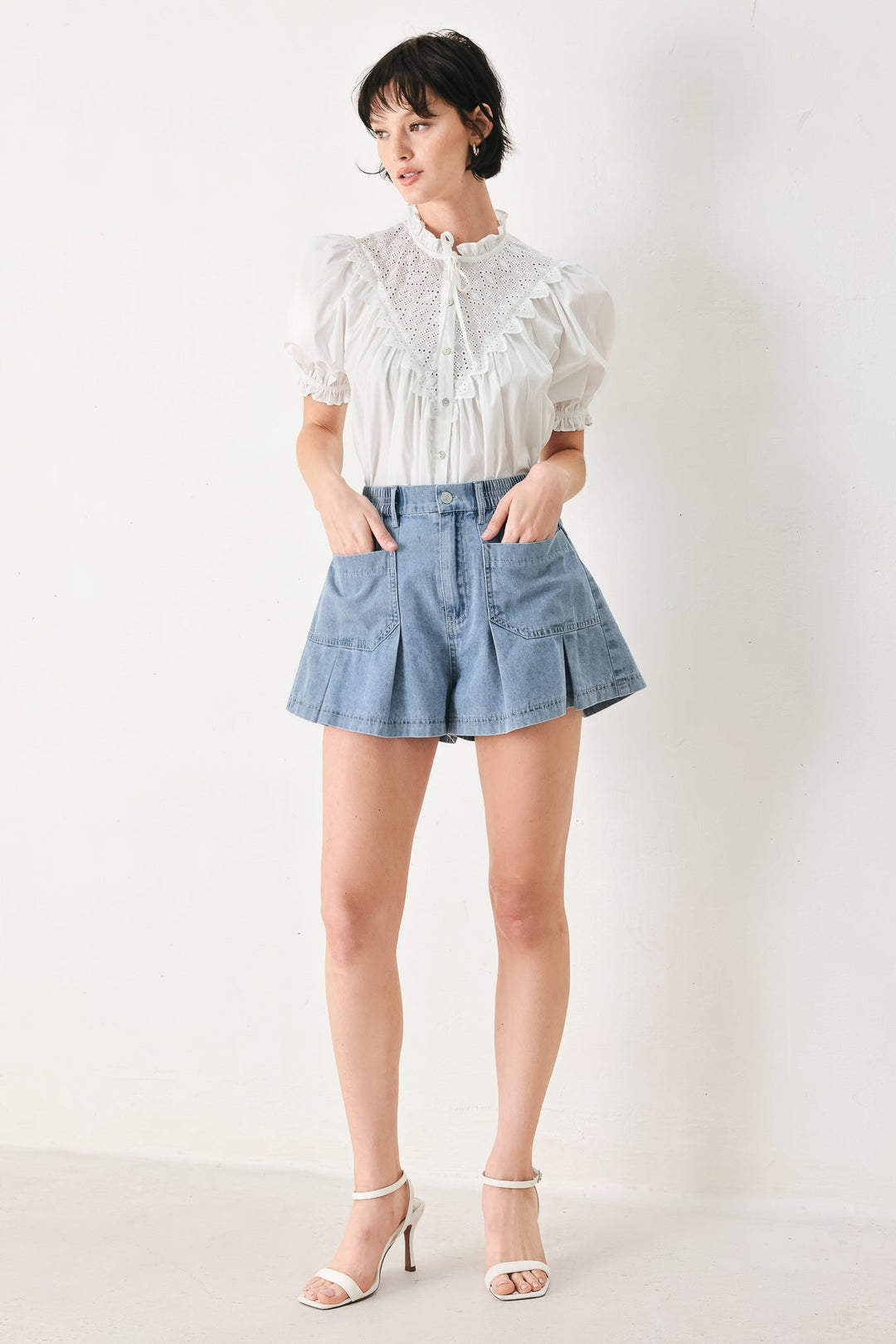SWEET NOTE MOMENT WOVEN TOP