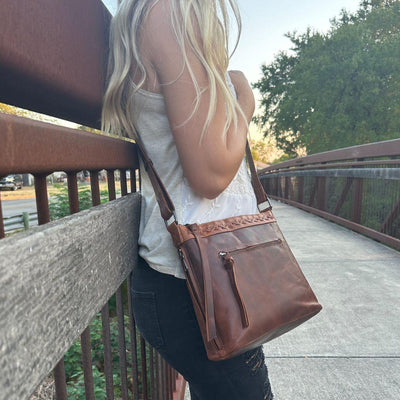 Concealed Carry Faith Leather Crossbody by Lady Conceal