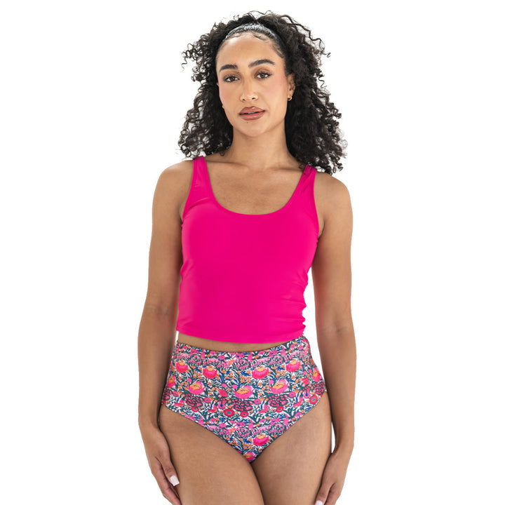 Triple Bow Back Tankini Top
