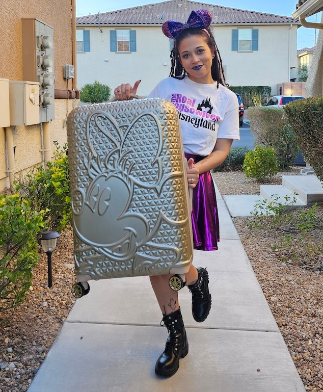 Disney Minnie Mouse FŪL 30" Luggage Spinner Taupe