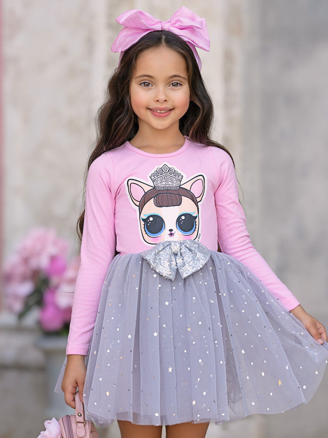 L.O.L. SURPRISE! Miss Puppy Long Sleeved Glitter Tutu Dress