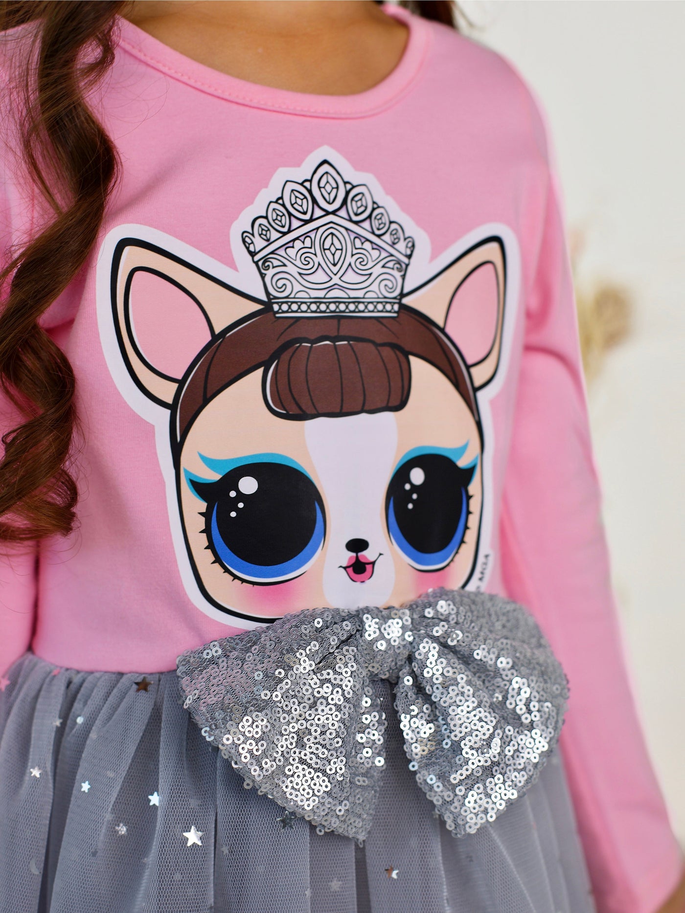 L.O.L. SURPRISE! Miss Puppy Long Sleeved Glitter Tutu Dress