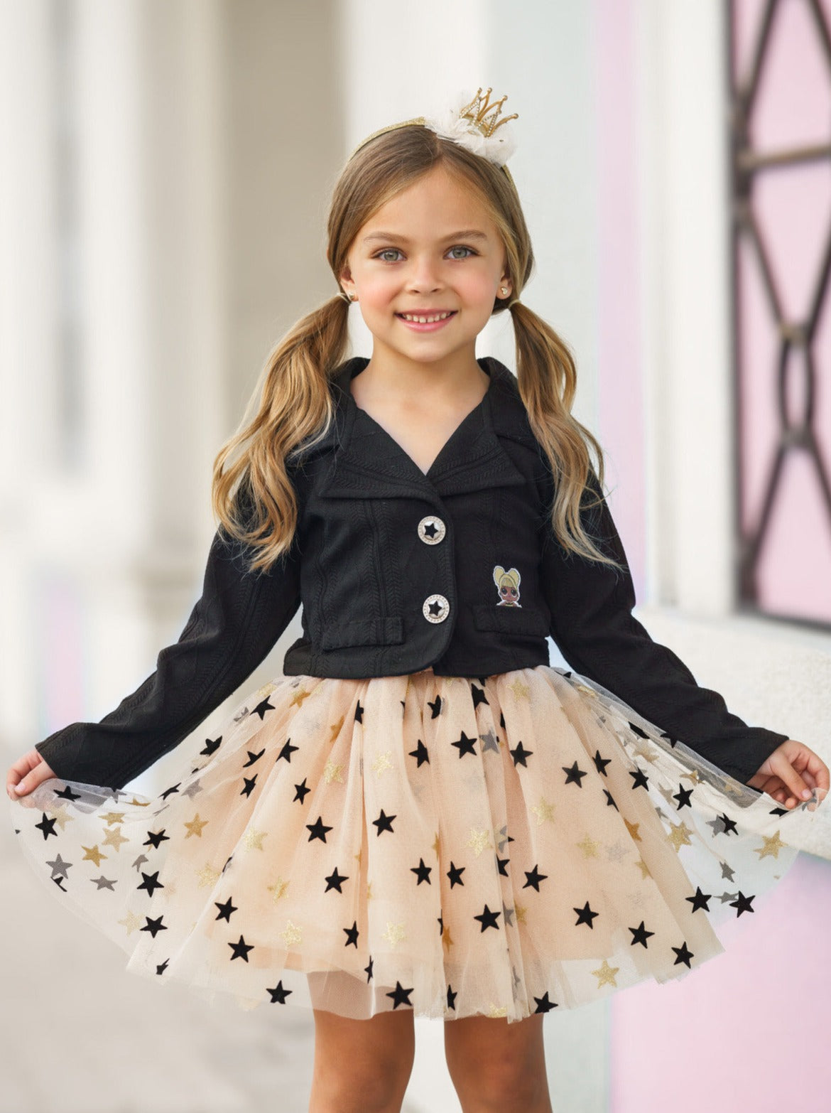 L.O.L. SURPRISE! Queen Bee Blazer and Star Tutu Skirt Set