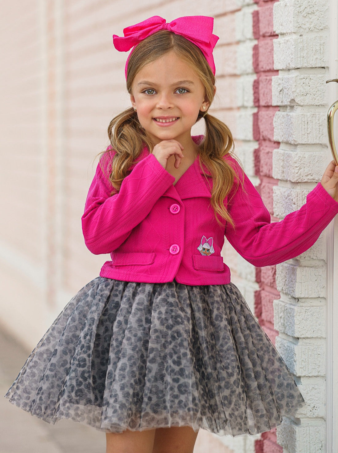 L.O.L. SURPRISE! Diva Tweed Blazer and Leopard Tutu Skirt Set