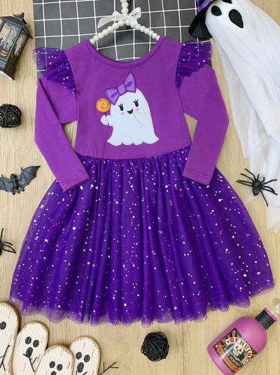 Hey Boo Glitter Tutu Dress