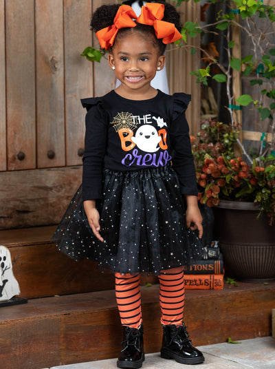 The Boo Crew Top, Sparkle Tutu, and Legging Set